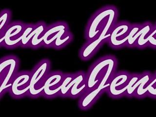 Jelena ג'נסן cums עם זכוכית דילדו!