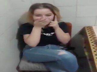 Romanian lady sucking member while talking with bf on phone