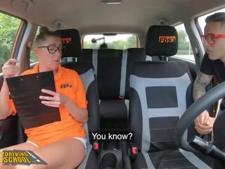 Driving School Hard Rough sex film for captivating New Instructor Elisa Tiger adult clip shows