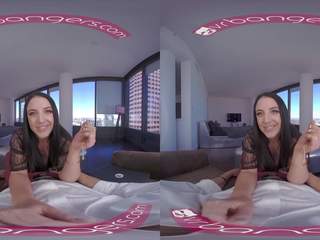 VRBangers Angela White Takes a Big penis between her Big Boobs VR x rated clip