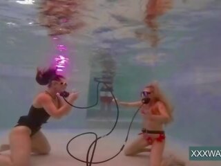 Extraordinary superior underwater girls stripping and masturbating dirty movie films