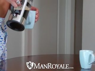 ManRoyale Thick putz With a Cup of Coffee