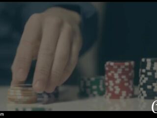 Xpervo - съвършен дребен seductress плаща покер плейър с тя путка