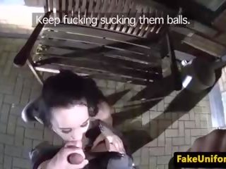 British Cop POV Fucks Street fancy woman Outdoors: Free sex video 19
