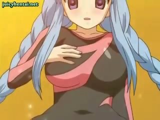 Fantastický anime holky odření jejich kozičky
