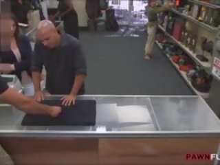 Customers Wife Pawns Her Pussy And Screwed In The Backroom