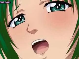 Mosaic; anime dengan hijau rambut mendapat dubur