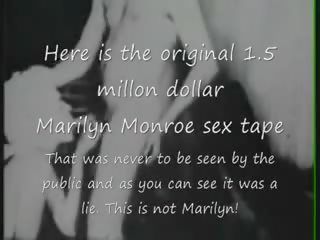 Marilyn monroe original 1.5 millón x calificación película cinta mentira nunca seen
