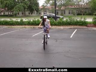 Cute Biker Learns To Ride dick