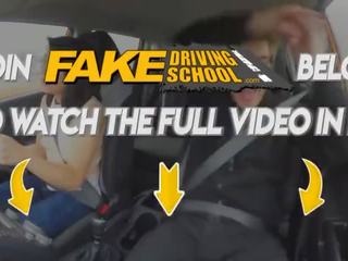Fake Driving School Busty prime Milf Sucks and Fucks Lucky Instructor
